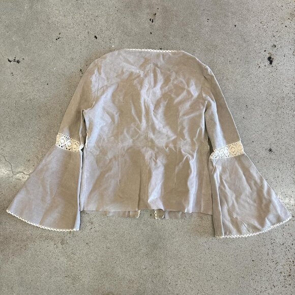 Vintage suede jacket with flare sleeves - Picture 7 of 8